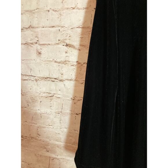 Quacker Factory Top Womens 2X Black Velvet Jeweled Beaded Plus Stretch Artsty - Picture 12 of 16